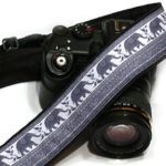 Lucky Elephants Camera Strap. Gray Camera Strap. DSLR Camera Strap. Canon, Nikon Camera Strap. Women Accessories; 189