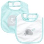 Petit Lem Unisex Baby Elephant 2 Pack Bib