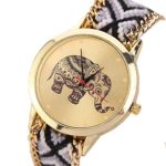 Women Watch,SMTSMT Elephant Pattern Weaved Rope Band Bracelet Quartz Dial Watch