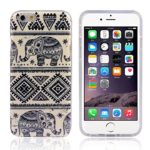 Doinshop for Iphone 6 6s Plus Elephant Pattern Rubber Gel Cover TPU Case