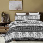 Vaulia Lightweight Duvet Cover Set, Mandala and Bohemia Exotic Patterns Inspired Design – Queen Size