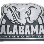 Alabama Crimson Tide Premier Chrome Elephant Metal Auto Emblem