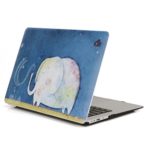 YMIX  Plastic Cover Snap on Hard Protective Case for MacBook Air 13″(A1466 & A1369) , 01 Cute Elephant