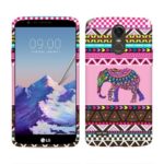 NextKin LG Stylo 3 Stylus 3 LS777 / Stylo 3 Plus TP450 MP450 L84VL L83BL 5.7 inch Case, Flexible Slim Silicone TPU Skin Gel Soft Protector Cover – Elephant Aztec