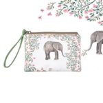 Rantanto Cute Canvas Cash Coin Purse, Make up Bag, Cellphone Bag with Handle