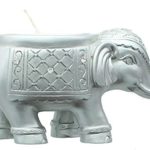 Good Luck Silver Indian Elephant Candle Holder. Size Is 3 3/4″ X 1 3/4″ Tall.