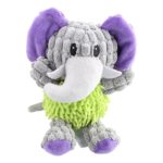 IFOYO Dog Plush Toy, Pet Dog Toy Tough Dog Squeaky Toy Cute Dog Teething Toy for Medium Small Dogs, Elephant