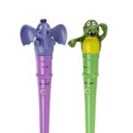 Jiggles Massager Elephant and Gator Chewable Oral Massager Variable Speed (Pair of 2) BPA/Phthalate/Latex-Free