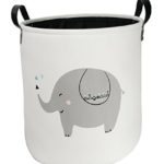 Storage Bins Toy Box Collapsible Nursery Hamper for Laundry,Toy Organizer, Kids Hamper,Baby Room Decor(Elephant)