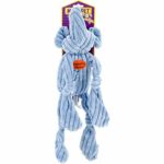 Multipet Corduroy Critters Soft Toys with Dangly Arms/Legs that Squeak, Elephant, 9-Inch