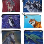 Salvador Kitti Change Purse, Vegan Coin Purse – Animals – from My Original Paintings – Support Wildlife Conservation, Read How (Animals)