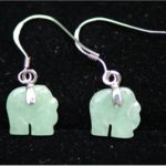 Jade Lucky Elephant Earrings