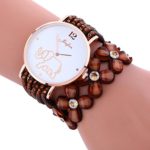 Clearance!!! Women’s Wristwatch,Jushye Ladies Girls Watches Fashion Elephant Pattern Chimes Diamond Leather Bracelet Lady Womans Wrist Watch (C)