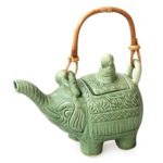 NOVICA Karma Buddha and The Jade Elephant’ Ceramic teapot