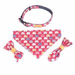 Homelove Dog Collar Cat Collar,Soft Comfortable,Adjustable Dog Snap-On Buckle Collar Canvas,Elephant Bandana,Cute Bow tie Bowknot Puppy Collar