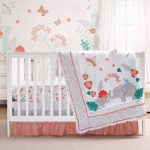 Safari Love 3 Piece Baby Girl Elephant Garden Crib Bedding Set by Peanut Shell