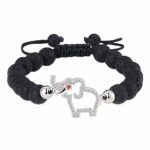 Jeka Cute Elephant Lava Rock Bracelet for Women Girls Healing Energy 8mm Beaded Yoga Silver Dainty Animal Charm-Essential Oil Diffuser Adjustable Natural Stone Chakra Religious Mala Jewelry