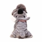 Pet Clothes Dog Cat Cute Pig Brown Bear Elephant Koalas Transfiguration Coat Dress Up Warm Dog Apparel Jacket Small Pet Clothes Sweatshirt Pig Sweater Dog Winter Outfits Doggy Costume (Gray, L)