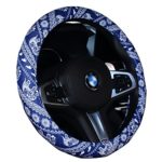 ISTN Men’s Automotive Ethnic Flax Cloth Cute Elephant Universal Car Steering Wheel Cover Elephone