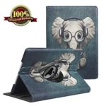 iPad 9.7 inch New 2018 2017 Case/iPad Air 2 Case/iPad Air Case – 360 Degree Rotating Stand Protective Cover Leather Case with Auto Sleep/Wake for Apple iPad 9.7″ (iPad 5, iPad 6) – Elephant