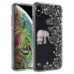 Case for iPhone Xs Max, SYONER [Scratch Resistant] Ultra Slim Clear Phone Case Cover for Apple iPhone Xs Max (6.5″, 2018) [Elephant]