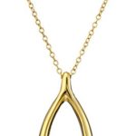 Sterling Silver Wishbone Pendant Necklace