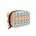 Tribal Ethnic Elephant Makeup Bag Travel Cosmetic Bag Train Case for Women