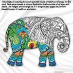 Elephants Coloring Book For Adults: 70 Beautiful Elephants Designs for Stress Relief and Relaxation (Adult Coloring Books / Vol.18)