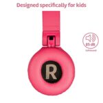 POGS Kids Wired Headphones | The Elephant | Foldable and Durable Headphones for Kids 3+ with Volume Control, Microphone, Volume Limiter 85 dB | Music-Sharing Function | (3.2ft, 3.5mm)