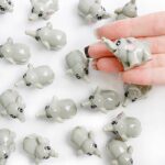 Aydinids 25 Pcs Mini Elephant Resin Miniature Elephant Miniature Figurines Fairy Garden Accessories for Moss Landscape DIY Terrarium Home Decor, Elephant