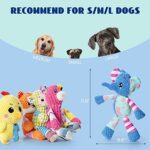 Nocciola Squeaky Elephant Dog Toy: Funny Stuffed Plush Dog Toy for Small Medium Dogs with Durable Soft Fabric, Puppy Chew Toy for Teething, Interactive Puppy Toy for Boredom and Calming Aid