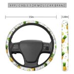 Jeiento Tribal Elephant Print Car Steering Wheel Cover for Men Women Car Interior Accessories,Universal Fit 15 Inch Non Slip Neoprene Steering Cover for Most Auto,SUV,Trucks,Van