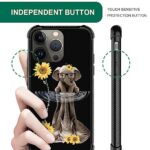 CARLOCA Compatible with iPhone 12 Pro Case,Sunflower Elephant iPhone 12 Pro Cases for,Fashion Graphic Design Shockproof Anti-Scratch Drop Protection Case for iPhone 12/12 Pro