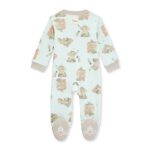 Burt’s Bees Baby Baby Girls’ Sleep and Play Pajamas, 100% Organic Cotton One-Piece Romper Jumpsuit Zip Front Pjs, Unlikely Friends, 3 Months