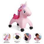 Radio Flyer Shimmer The Magical Unicorn with Interactive Lights and Sounds, Ride On Toy for Toddlers Ages 1-3, Pink Unicorn Toy for Kids, Medium