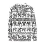 ZOUTAIRONG Boho Elephant Zip Up Jacket Hoodies for Teen Girls Fall Clothes Plus Size 4XL Activewear Aztec Tops Y2K Clothing Aesthetic Sweatshirts Casual Outfits Pullover Tops Lotus