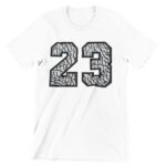 Shirt to Match Retro Jordan 23 Elephant Print Men’s Graphic T Shirt, 23 Elephant Print Graphic Tee to Match Jordans White