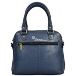 Anna by Anuschka Double Zip Organizer Satchel, Elephant Love Denim