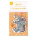 Studio Oh! Car Air Fresheners – Pack of 2 Scented Hanging Car Odor Eliminator – Unique Design with Decorative Bead – Boho Elephant