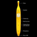 Banana Phone Bluetooth Handset for iPhone and Android Mobile Devices (Single Banana)