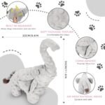 X-XDUN Dog Toys to Keep Them Busy Dog Toys for Small Medium Large Dogs Plush Animal Interactive Puppy Toys Cute Squeaky Elephant Dog Toy with Crinkle Paper